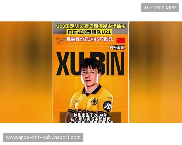 徐彬留洋英超,职业生涯将迎新挑战 徐彬留洋英超,职业生涯将迎新挑战